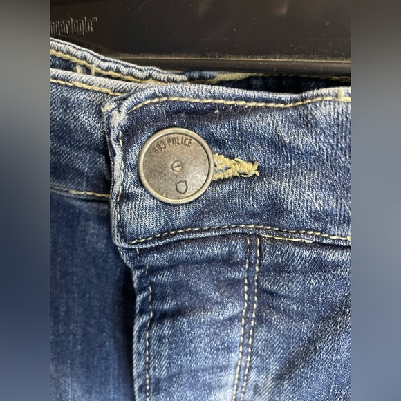 883 Police Jeans Mens W34 L30 Blue Moriarty Biker Distressed Denim Slim Stretch - Picture 5 of 15